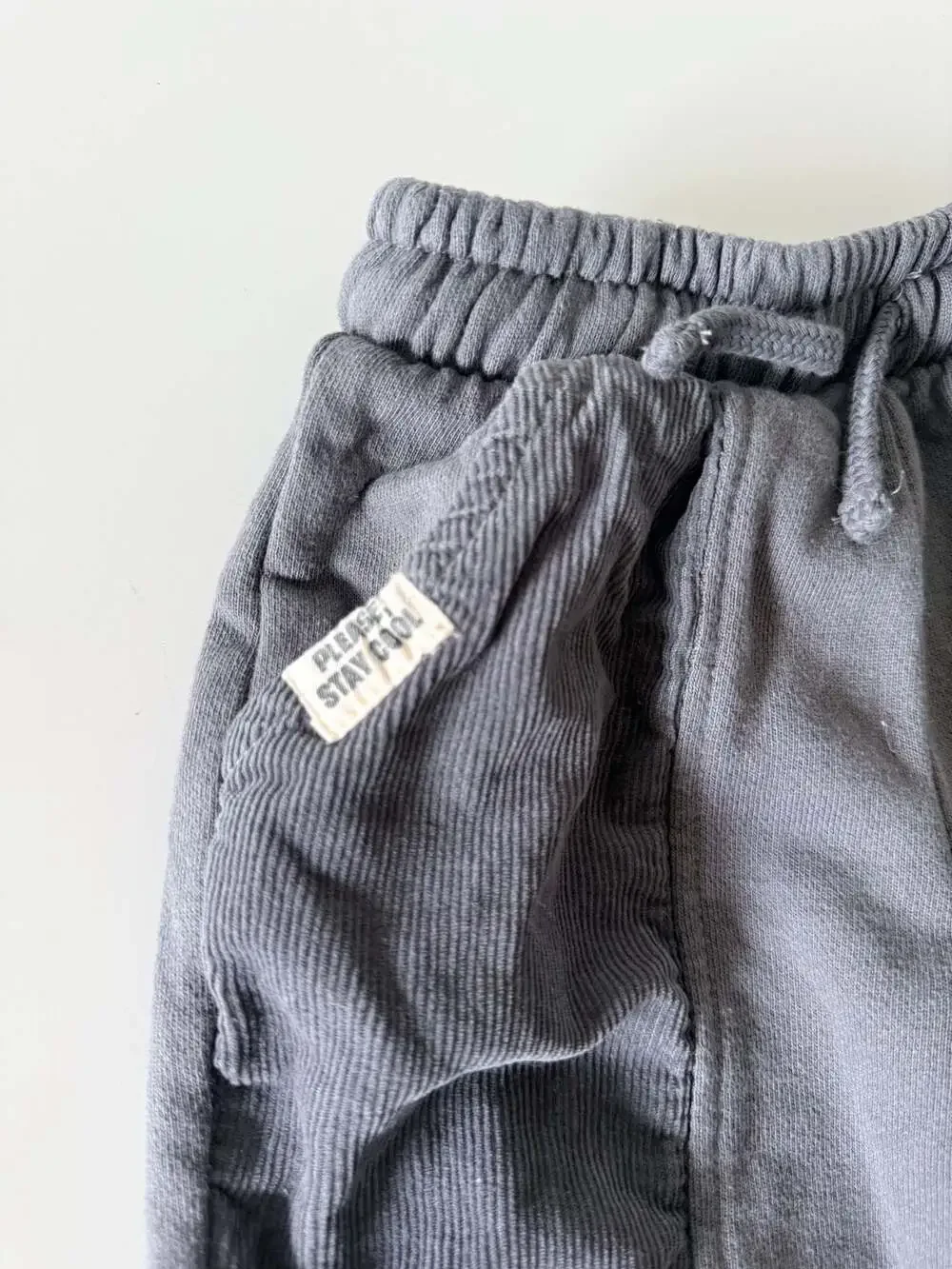 Zara Toddler Boys Corduroy Panel Jogger Sweatpants